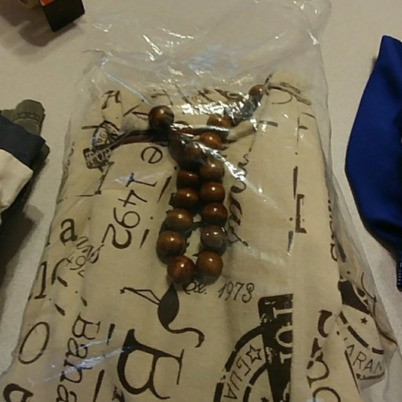 Bahamas Bag with wooden handle - Picture 5 of 5